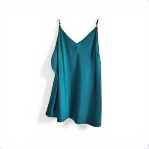 Lane Bryant Teal Satin Shell Top Sz. 22/24